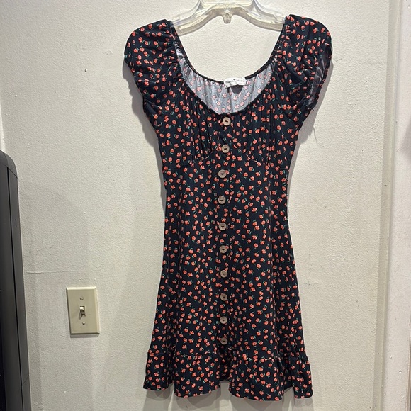 Derek Heart Dresses & Skirts - Derek Heart black Dress with Floral Accents